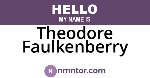 Theodore Faulkenberry