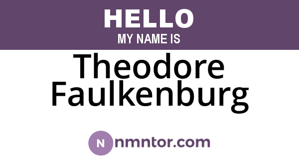 Theodore Faulkenburg