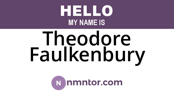 Theodore Faulkenbury