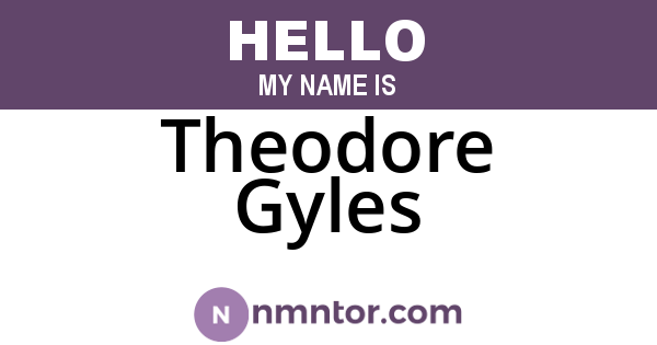 Theodore Gyles