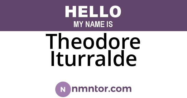 Theodore Iturralde