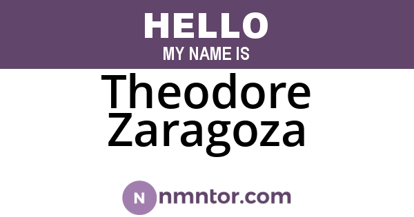 Theodore Zaragoza
