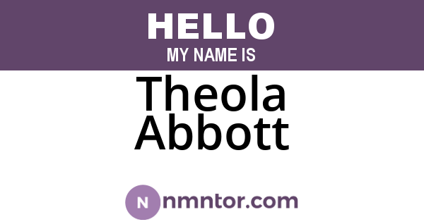 Theola Abbott