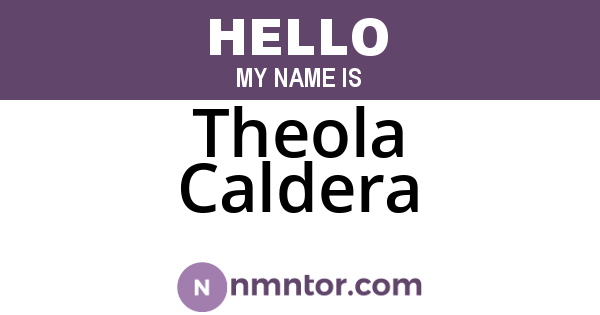 Theola Caldera