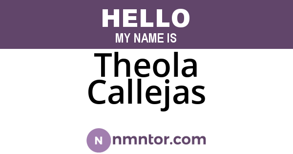 Theola Callejas