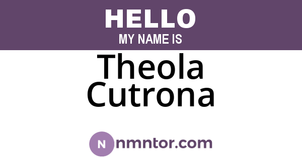Theola Cutrona