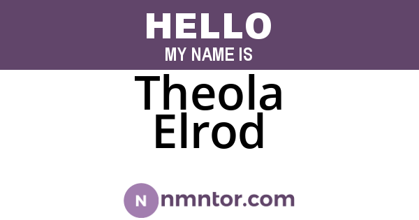 Theola Elrod