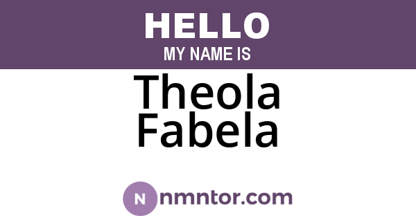 Theola Fabela