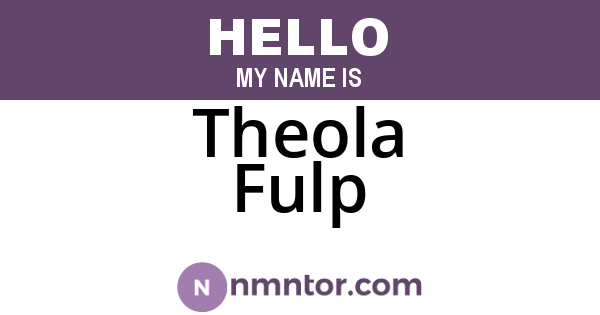 Theola Fulp