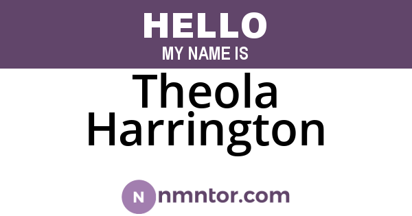 Theola Harrington