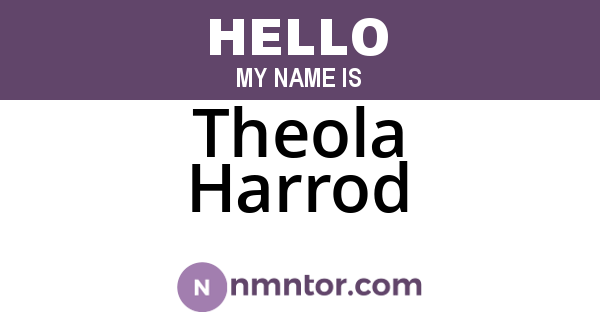 Theola Harrod