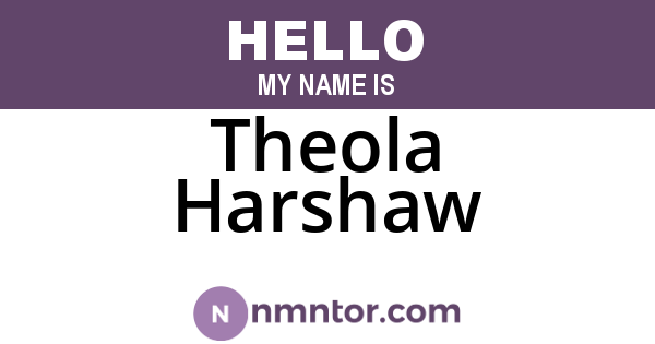 Theola Harshaw
