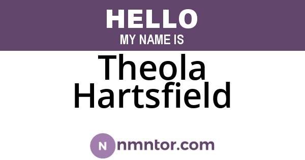 Theola Hartsfield