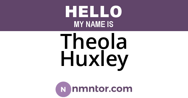 Theola Huxley