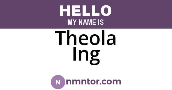 Theola Ing