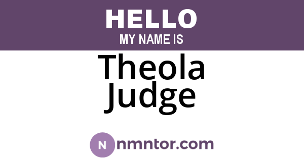 Theola Judge