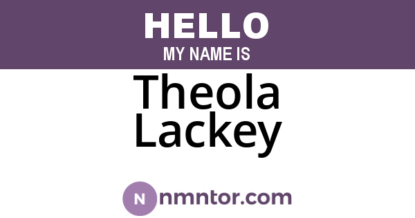 Theola Lackey