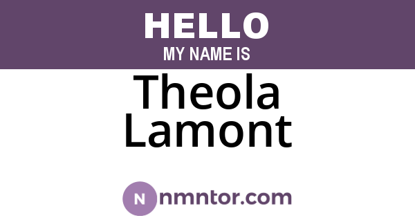 Theola Lamont