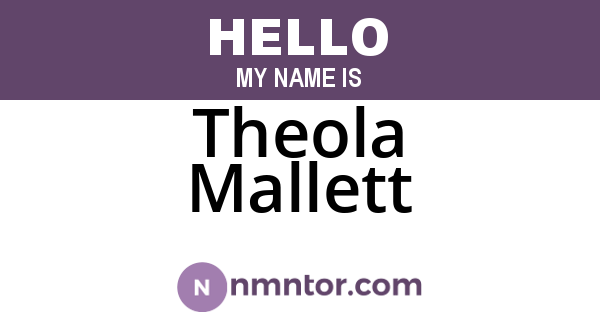 Theola Mallett
