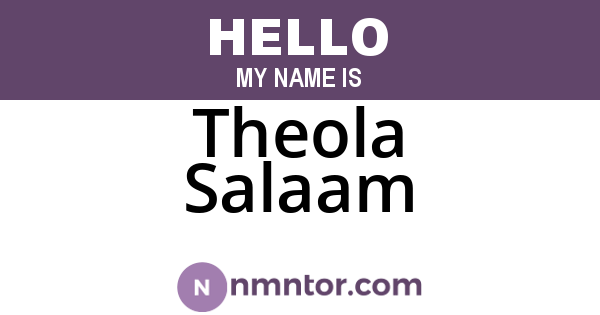 Theola Salaam