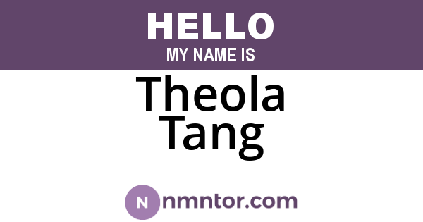 Theola Tang