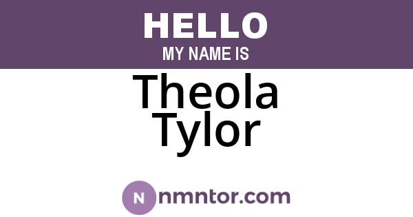 Theola Tylor