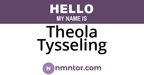 Theola Tysseling
