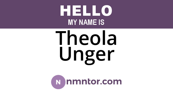 Theola Unger
