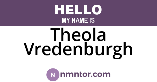 Theola Vredenburgh
