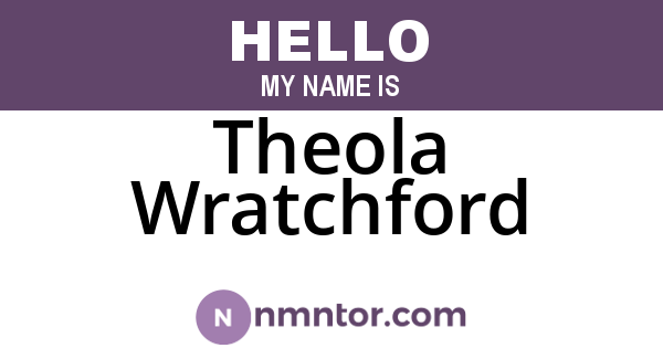 Theola Wratchford