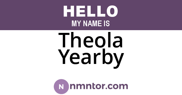 Theola Yearby