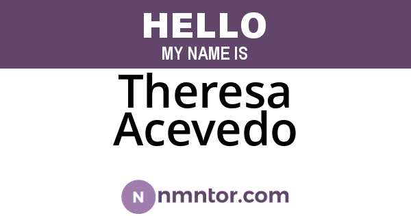 Theresa Acevedo