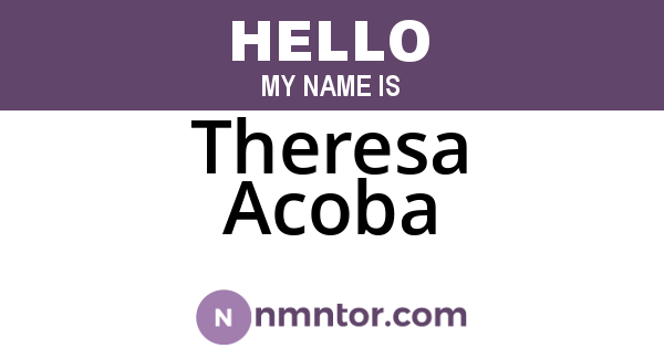 Theresa Acoba
