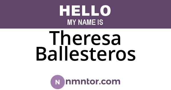 Theresa Ballesteros