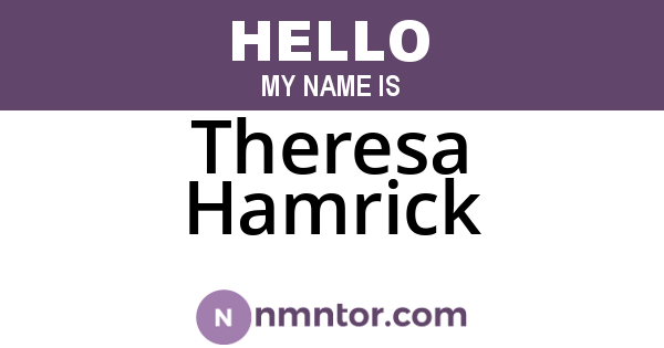 Theresa Hamrick