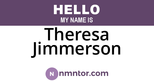 Theresa Jimmerson
