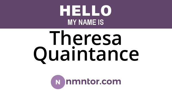 Theresa Quaintance