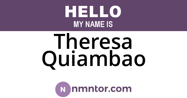Theresa Quiambao