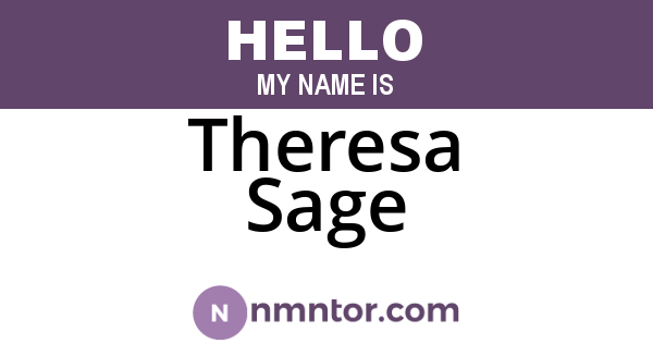 Theresa Sage