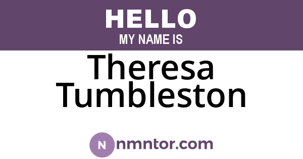 Theresa Tumbleston