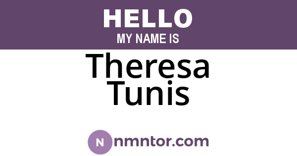 Theresa Tunis