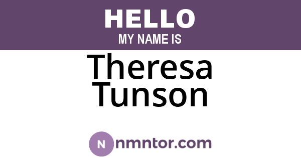 Theresa Tunson