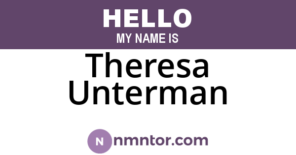 Theresa Unterman