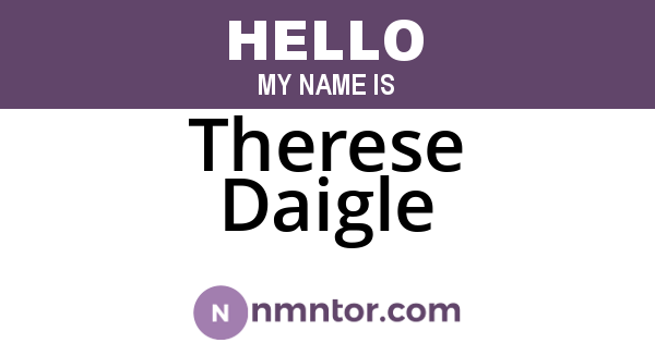 Therese Daigle
