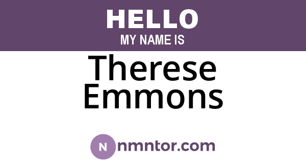Therese Emmons