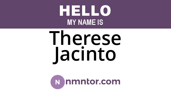 Therese Jacinto