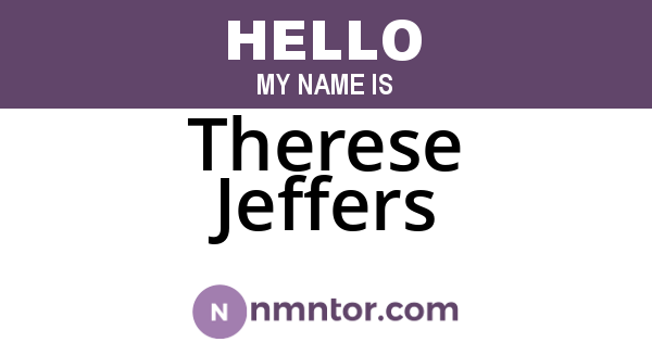 Therese Jeffers