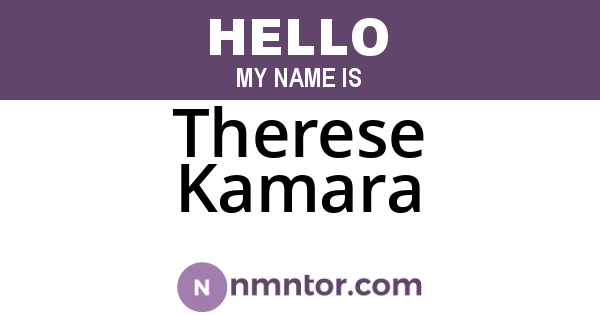 Therese Kamara