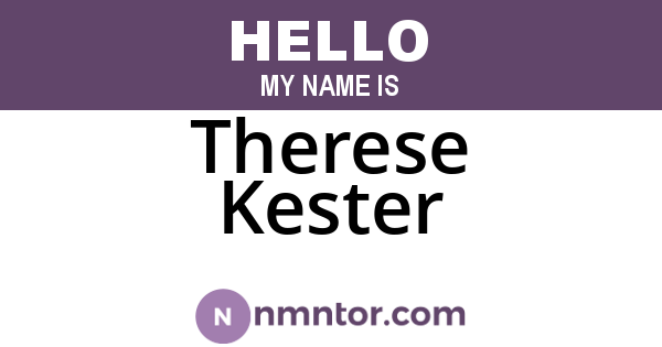 Therese Kester