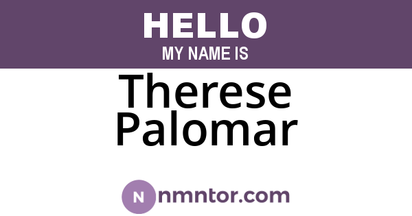 Therese Palomar
